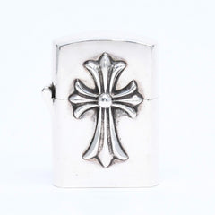 CHROME HEARTS クロムハーツ ZIPPO LIGHTERZ V1 V1 スモールCHクロス ジッポライター 重量約142.87g スターリングシルバー 美品 中古 4a005773