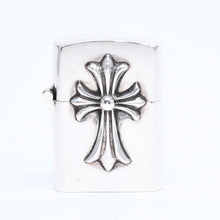 将图片加载到图库查看器，CHROME HEARTS クロムハーツ ZIPPO LIGHTERZ V1 V1 スモールCHクロス ジッポライター 重量約142.87g スターリングシルバー 美品 中古 4a005773
