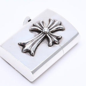 CHROME HEARTS クロムハーツ ZIPPO LIGHTERZ V1 V1 スモールCHクロス ジッポライター 重量約142.87g スターリングシルバー 美品 中古 4a005773