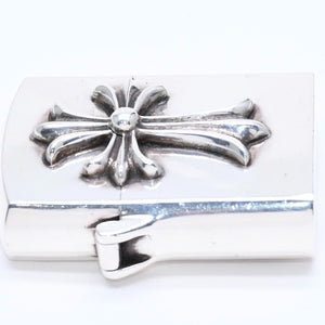 CHROME HEARTS クロムハーツ ZIPPO LIGHTERZ V1 V1 スモールCHクロス ジッポライター 重量約142.87g スターリングシルバー 美品 中古 4a005773