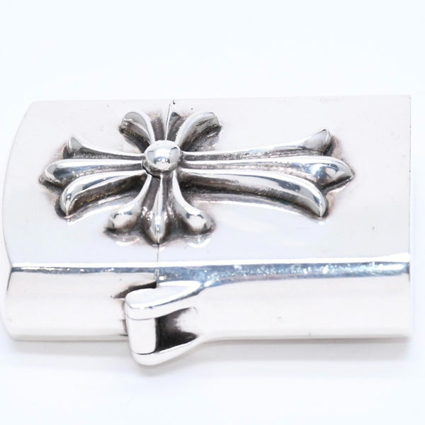 CHROME HEARTS クロムハーツ ZIPPO LIGHTERZ V1 V1 スモールCHクロス ジッポライター 重量約142.87g スターリングシルバー 美品 中古 4a005773