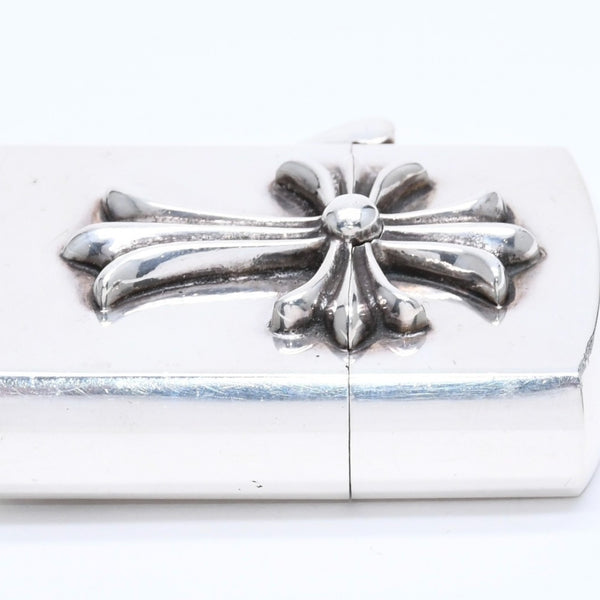CHROME HEARTS クロムハーツ ZIPPO LIGHTERZ V1 V1 スモールCHクロス ジッポライター 重量約142.87g スターリングシルバー 美品 中古 4a005773