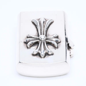 CHROME HEARTS クロムハーツ ZIPPO LIGHTERZ V1 V1 スモールCHクロス ジッポライター 重量約142.87g スターリングシルバー 美品 中古 4a005773