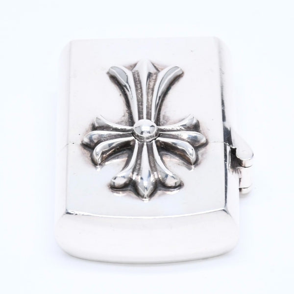 CHROME HEARTS クロムハーツ ZIPPO LIGHTERZ V1 V1 スモールCHクロス ジッポライター 重量約142.87g スターリングシルバー 美品 中古 4a005773