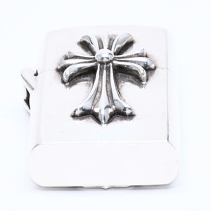 CHROME HEARTS クロムハーツ ZIPPO LIGHTERZ V1 V1 スモールCHクロス ジッポライター 重量約142.87g スターリングシルバー 美品 中古 4a005773