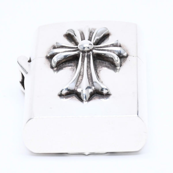 CHROME HEARTS クロムハーツ ZIPPO LIGHTERZ V1 V1 スモールCHクロス ジッポライター 重量約142.87g スターリングシルバー 美品 中古 4a005773