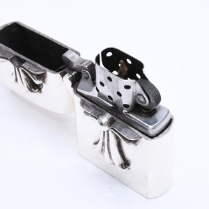 CHROME HEARTS クロムハーツ ZIPPO LIGHTERZ V1 V1 スモールCHクロス ジッポライター 重量約142.87g スターリングシルバー 美品 中古 4a005773