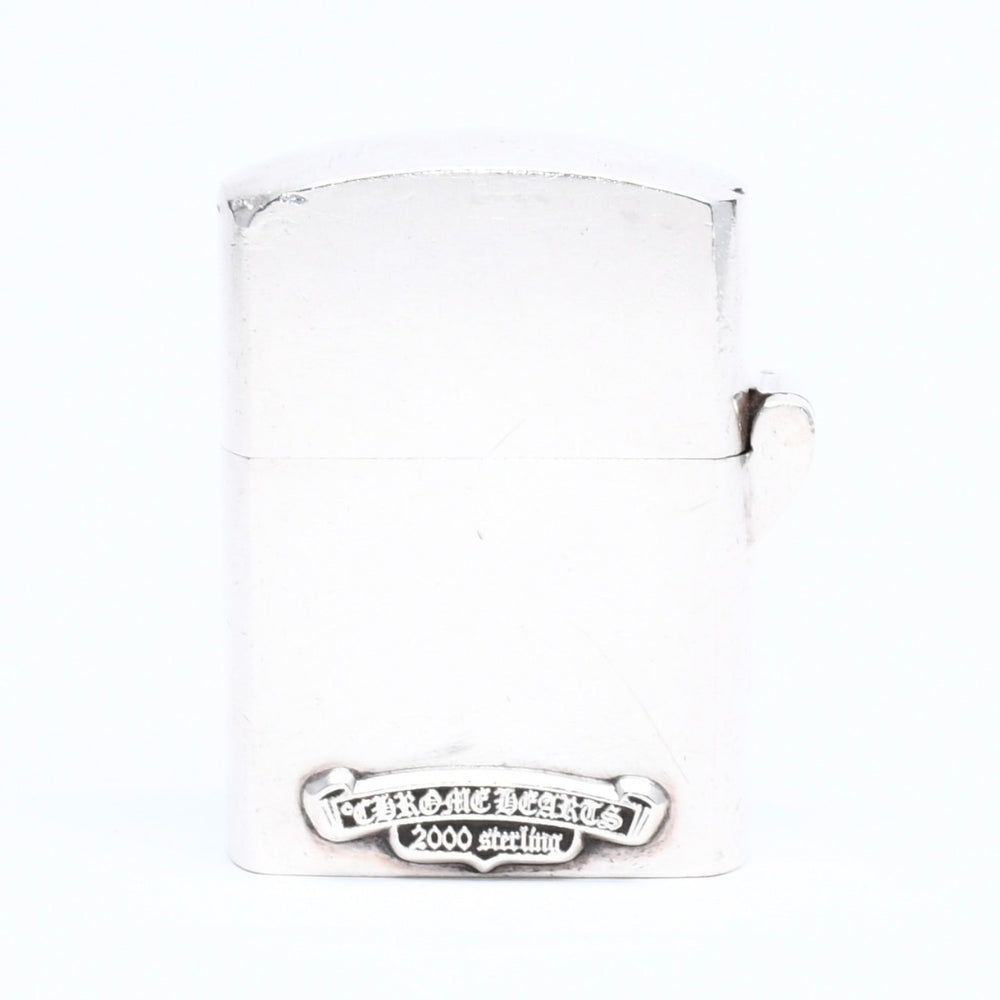 CHROME HEARTS クロムハーツ ZIPPO LIGHTERZ V4 V4 スモールCHクロス ジッポライター LA限定 重量約137.75g シルバー 美品 中古 4a005772