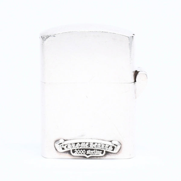 CHROME HEARTS クロムハーツ ZIPPO LIGHTERZ V4 V4 スモールCHクロス ジッポライター LA限定 重量約137.75g シルバー 美品 中古 4a005772