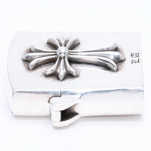 将图片加载到图库查看器，CHROME HEARTS クロムハーツ ZIPPO LIGHTERZ V4 V4 スモールCHクロス ジッポライター LA限定 重量約137.75g シルバー 美品 中古 4a005772