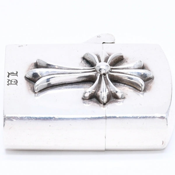 CHROME HEARTS クロムハーツ ZIPPO LIGHTERZ V4 V4 スモールCHクロス ジッポライター LA限定 重量約137.75g シルバー 美品 中古 4a005772