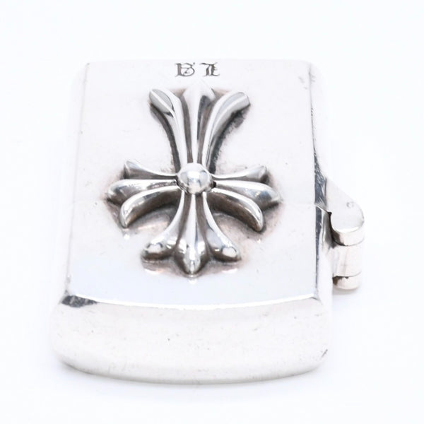 CHROME HEARTS クロムハーツ ZIPPO LIGHTERZ V4 V4 スモールCHクロス ジッポライター LA限定 重量約137.75g シルバー 美品 中古 4a005772