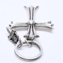 将图片加载到图库查看器，CHROME HEARTS クロムハーツ CH CRS LG &amp; No5 DGGR ラージクロス #5ダガー キーリング 重量約53.95g 美品 中古 4a005767