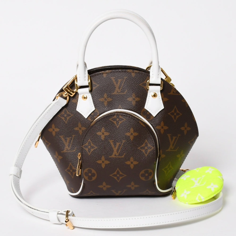 Very Good Condition LOUIS VUITTON Handbag M20752 Ellipse BB Monogram Canvas Brown Gold Hardware Used 4a005622