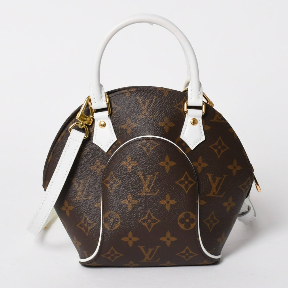 Very Good Condition LOUIS VUITTON Handbag M20752 Ellipse BB Monogram Canvas Brown Gold Hardware Used 4a005622
