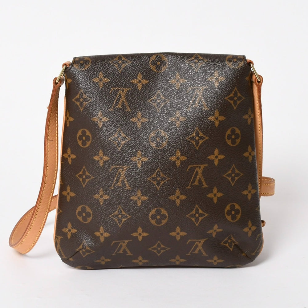 LOUIS VUITTON ルイヴィトン モノグラム ミュゼットサルサ ショルダーバッグ M51387 ブラウン PVC ヌメ革 美品 中古 4a005623