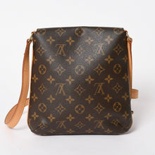 画像をギャラリービューアに読み込む, LOUIS VUITTON ルイヴィトン モノグラム ミュゼットサルサ ショルダーバッグ M51387 ブラウン PVC ヌメ革 美品 中古 4a005623