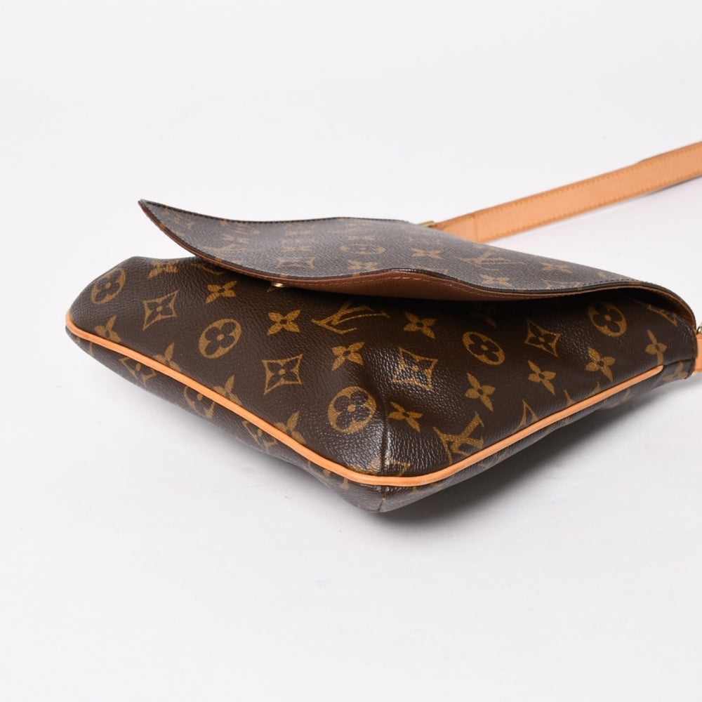 LOUIS VUITTON ルイヴィトン モノグラム ミュゼットサルサ ショルダーバッグ M51387 ブラウン PVC ヌメ革 美品 中古 4a005623