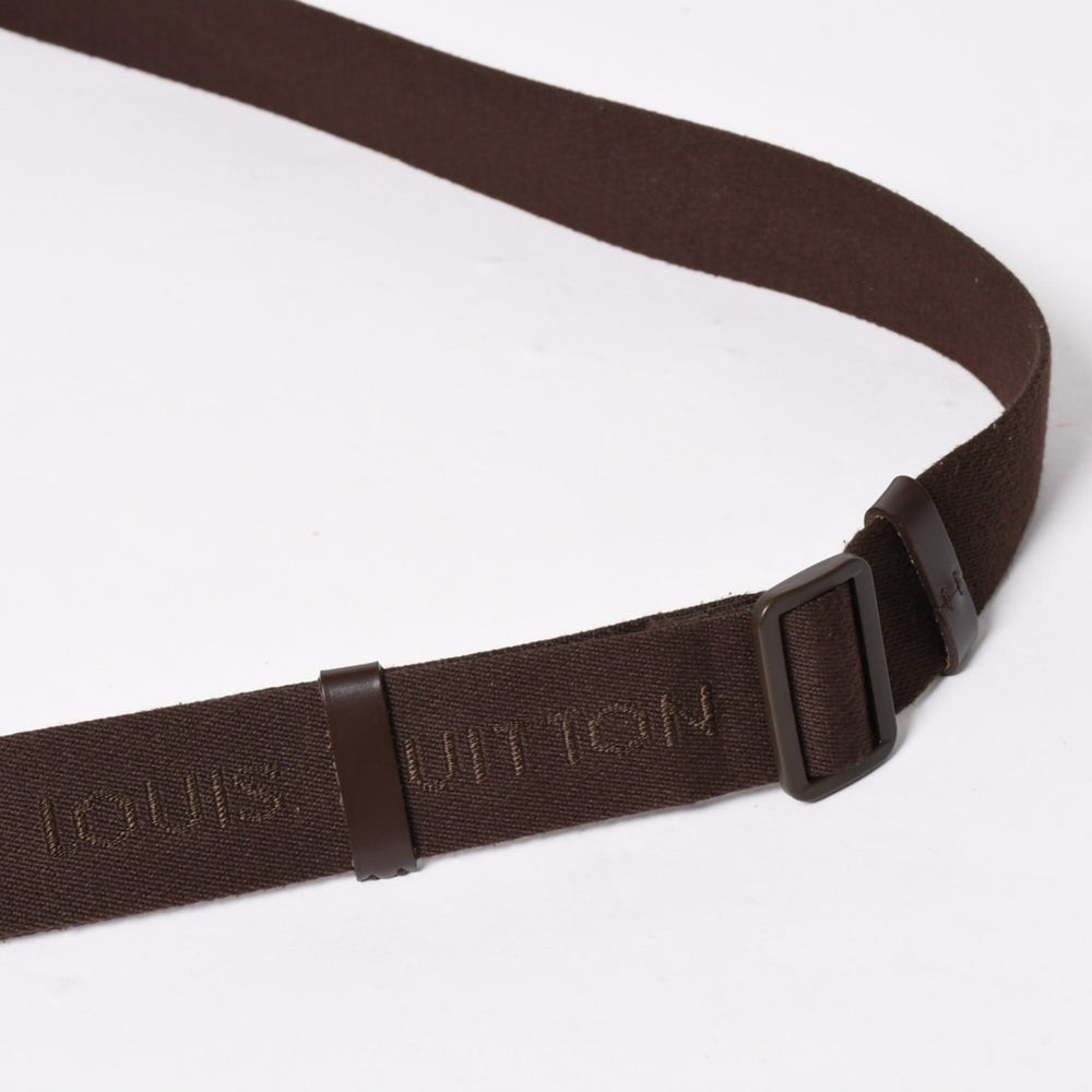極美品 LOUIS VUITTON ルイヴィトン シェルトンMM N41149 ダミエグラフィット ショルダーバッグ PVC レザー ブラウン ゴールド金具 中古 4a005627