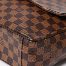 将图片加载到图库查看器，極美品 LOUIS VUITTON ルイヴィトン シェルトンMM N41149 ダミエグラフィット ショルダーバッグ PVC レザー ブラウン ゴールド金具 中古 4a005627