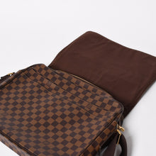 将图片加载到图库查看器，極美品 LOUIS VUITTON ルイヴィトン シェルトンMM N41149 ダミエグラフィット ショルダーバッグ PVC レザー ブラウン ゴールド金具 中古 4a005627