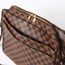 将图片加载到图库查看器，極美品 LOUIS VUITTON ルイヴィトン シェルトンMM N41149 ダミエグラフィット ショルダーバッグ PVC レザー ブラウン ゴールド金具 中古 4a005627