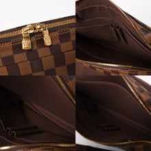 将图片加载到图库查看器，極美品 LOUIS VUITTON ルイヴィトン シェルトンMM N41149 ダミエグラフィット ショルダーバッグ PVC レザー ブラウン ゴールド金具 中古 4a005627