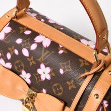 画像をギャラリービューアに読み込む, 極美品 LOUIS VUITTON ルイヴィトン サック レトロ PM ハンドバッグ M92012 モノグラム チェリーブロッサム ブラウン ピンク 中古 4a005467
