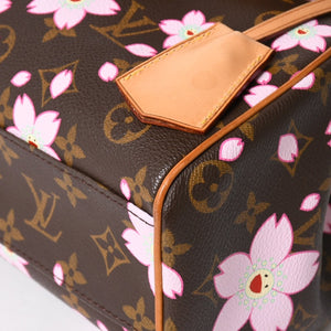 Very Good Condition LOUIS VUITTON Sack Retro PM Handbag M92012 Monogram Cherry Blossom Brown Pink Used 4a005467