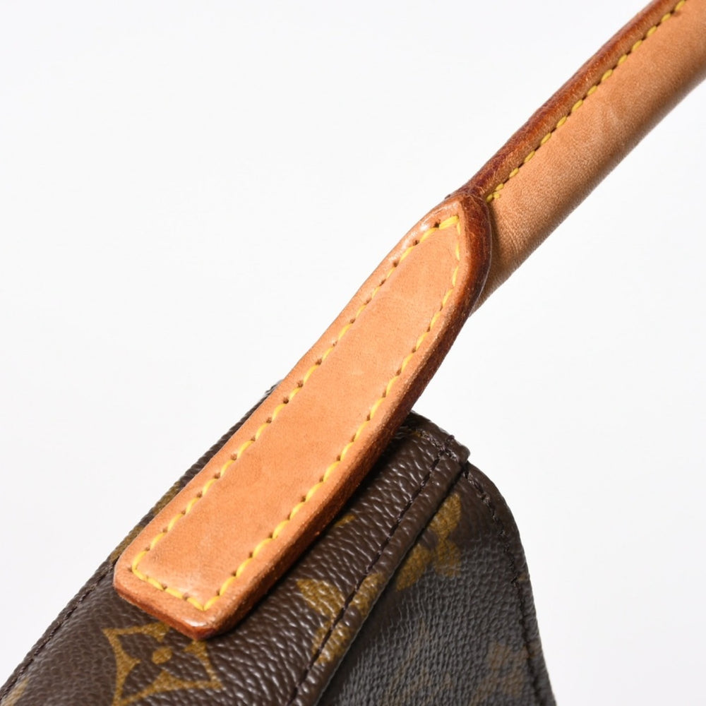 LOUIS VUITTON ルイヴィトン ルーピングGM ワンショルダーバッグ M51145 モノグラム PVC レザー ブラウン ゴールド金具 美品 中古 4a005672