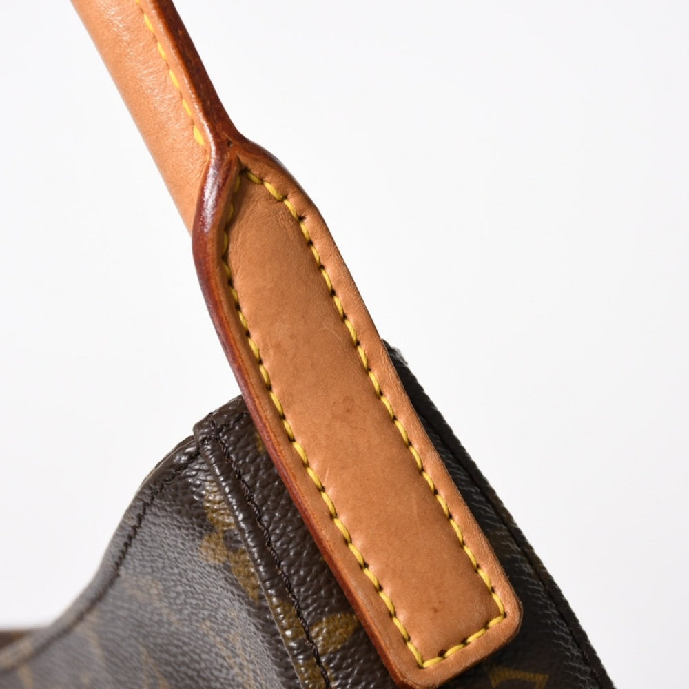 LOUIS VUITTON ルイヴィトン ルーピングGM ワンショルダーバッグ M51145 モノグラム PVC レザー ブラウン ゴールド金具 美品 中古 4a005672
