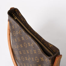 画像をギャラリービューアに読み込む, LOUIS VUITTON ルイヴィトン ルーピングGM ワンショルダーバッグ M51145 モノグラム PVC レザー ブラウン ゴールド金具 美品 中古 4a005672