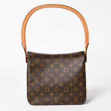 画像をギャラリービューアに読み込む, 極美品 LOUIS VUITTON ルイヴィトン ルーピングMM ワンショルダーバッグ M51146 モノグラム PVC レザー ブラウン ゴールド金具 中古 4a005659