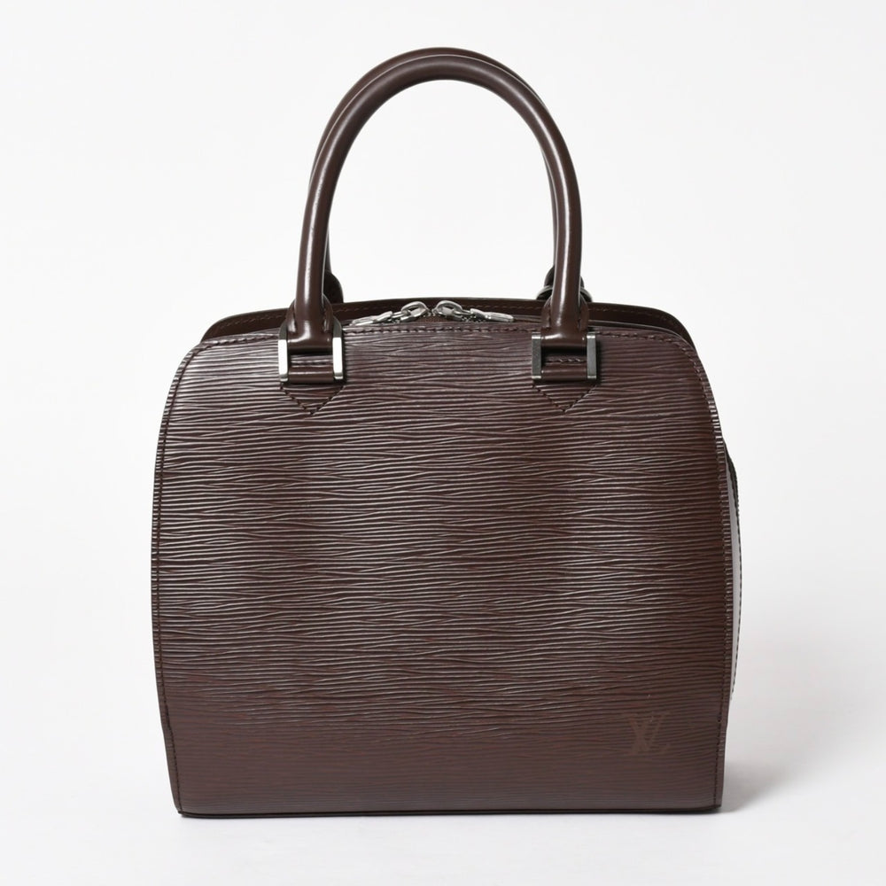 LOUIS VUITTON Epi Pont Neuf M5205D Handbag Brown Mocha Silver Hardware Epi Leather Good Condition Used 4a005629