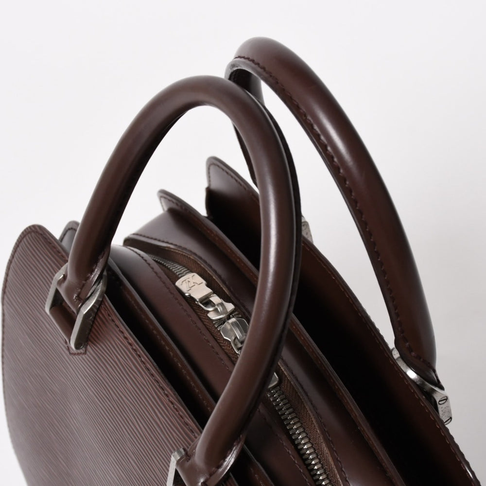 LOUIS VUITTON ルイヴィトン エピ ポンヌフ M5205D ハンドバッグ ブラウン モカ シルバー金具 エピレザー 美品 中古 4a005629