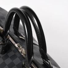 画像をギャラリービューアに読み込む, 極美品 LOUIS VUITTON ルイヴィトン キーポルバンドリエール55 ボストンバッグ N41413 ダミエグラフィット ブラック 中古 4a005636