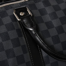 画像をギャラリービューアに読み込む, 極美品 LOUIS VUITTON ルイヴィトン キーポルバンドリエール55 ボストンバッグ N41413 ダミエグラフィット ブラック 中古 4a005636