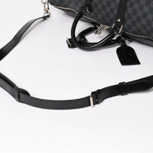 画像をギャラリービューアに読み込む, 極美品 LOUIS VUITTON ルイヴィトン キーポルバンドリエール55 ボストンバッグ N41413 ダミエグラフィット ブラック 中古 4a005636
