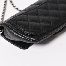 画像をギャラリービューアに読み込む, 新品未使用 CHANEL シャネル クラシック アイウェア ケース AP2044 31番台 ココマーク キャビアスキン ブラック シルバー金具 中古 4a005670
