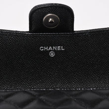 画像をギャラリービューアに読み込む, 新品未使用 CHANEL シャネル クラシック アイウェア ケース AP2044 31番台 ココマーク キャビアスキン ブラック シルバー金具 中古 4a005670