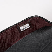 画像をギャラリービューアに読み込む, 新品未使用 CHANEL シャネル クラシック アイウェア ケース AP2044 31番台 ココマーク キャビアスキン ブラック シルバー金具 中古 4a005670