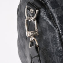 画像をギャラリービューアに読み込む, 極美品 LOUIS VUITTON ルイヴィトン キーポルバンドリエール55 ボストンバッグ N41413 ダミエグラフィット ブラック 中古 4a005636