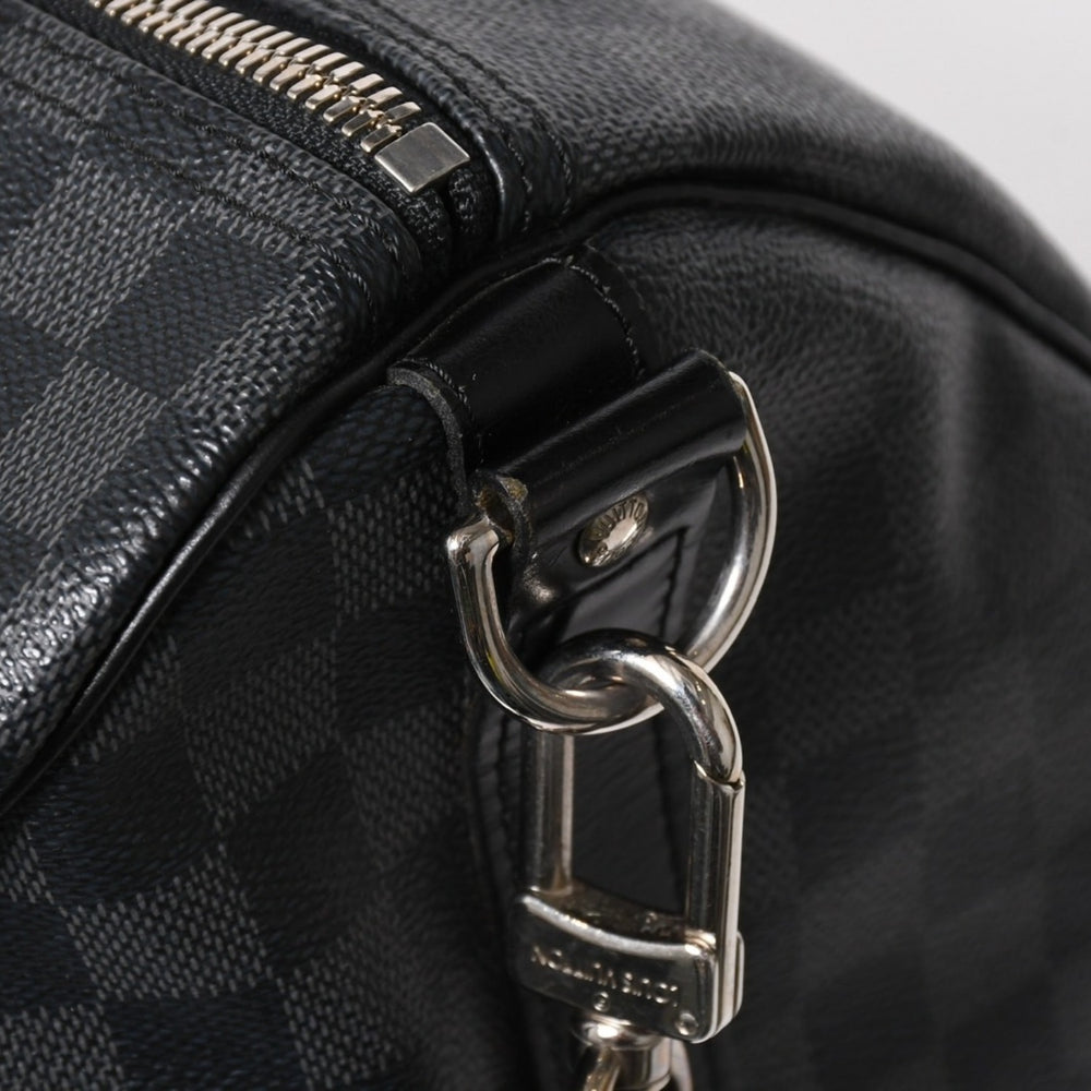 極美品 LOUIS VUITTON ルイヴィトン キーポルバンドリエール55 ボストンバッグ N41413 ダミエグラフィット ブラック 中古 4a005636
