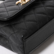 画像をギャラリービューアに読み込む, 新品同様 CHANEL シャネル ココハンドル16 Nano 2WAYバッグ ランダム番台 ココマーク キャビアスキン ブラック ゴールド金具 中古 4a005641