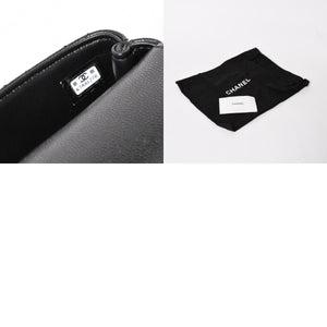 新品同様 CHANEL シャネル ココハンドル16 Nano 2WAYバッグ ランダム番台 ココマーク キャビアスキン ブラック ゴールド金具 中古 4a005641