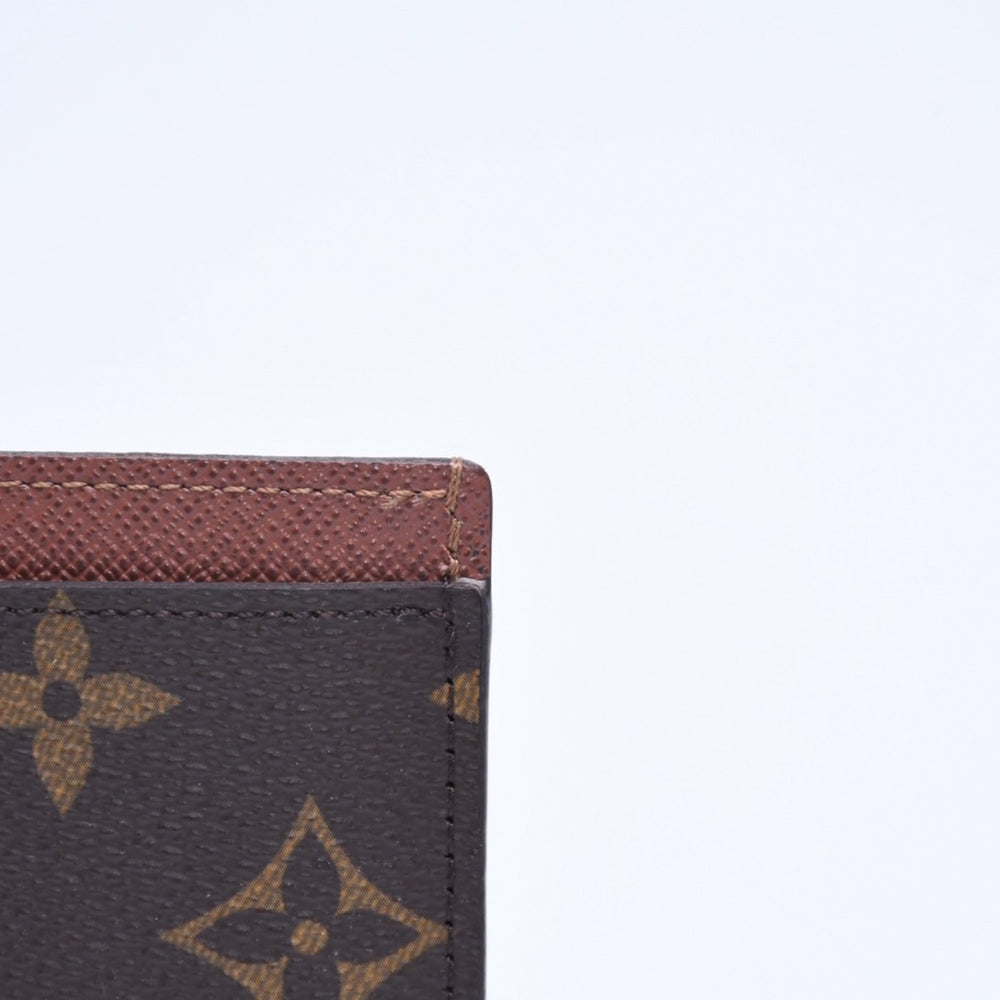 新品同様 LOUIS VUITTON ルイヴィトン ポルトカルトサーンプル カードケース M61733 モノグラムキャンバス ブラウン 中古 4a005445