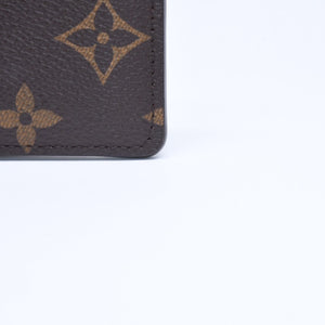 Like new LOUIS VUITTON Porte Carte Sample Card Case M61733 Monogram Canvas Brown Used 4a005445