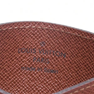 Like new LOUIS VUITTON Porte Carte Sample Card Case M61733 Monogram Canvas Brown Used 4a005445