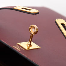 画像をギャラリービューアに読み込む, 新品同様品 HERMES エルメス ケリー25 X刻印 外縫い ルージュアッシュ 赤 ルージュアッシュ ゴールド金具 中古 4a005647