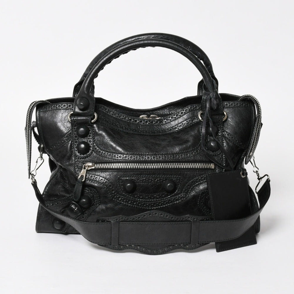 極美品 BALENCIAGA バレンシアガ ジャイアントシティ Giant City 204529 2WAY ショルダーバッグ ハンドバッグ 中古 4a005475